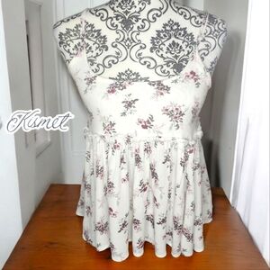 KISMET Floral Babydoll Tank- XSmall